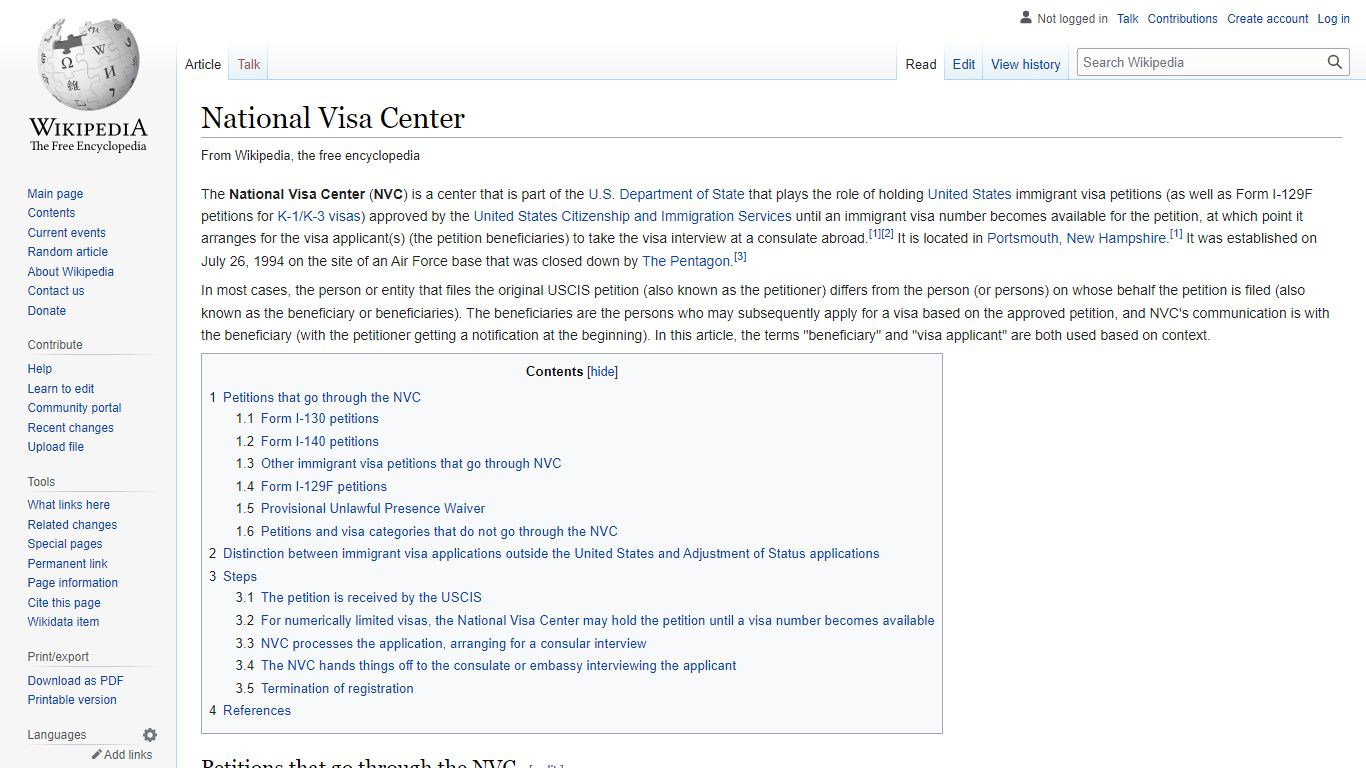 National Visa Center - Wikipedia