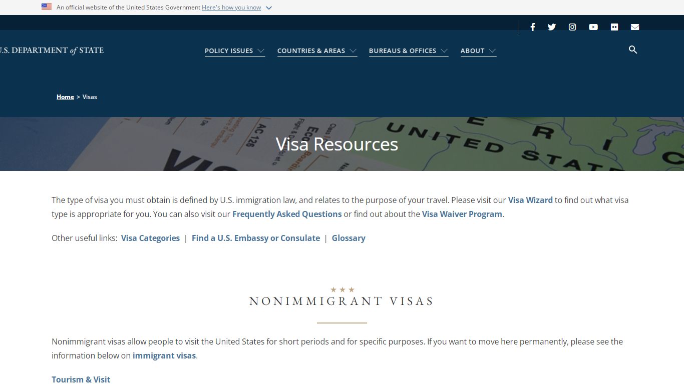 Visas - United States Department of State